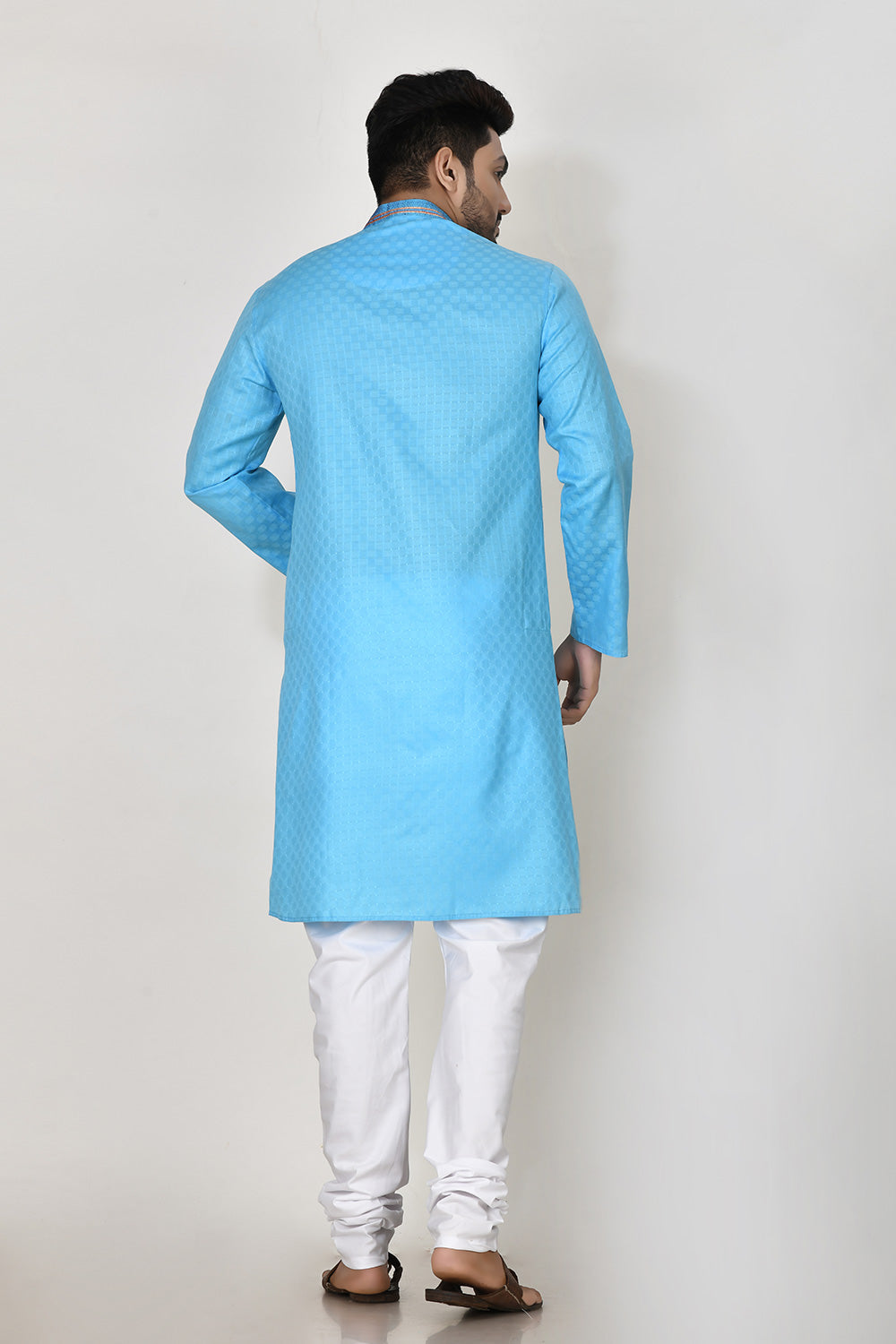 Firoza Colour Cotton Fabric Patch Work Kurta Pajama