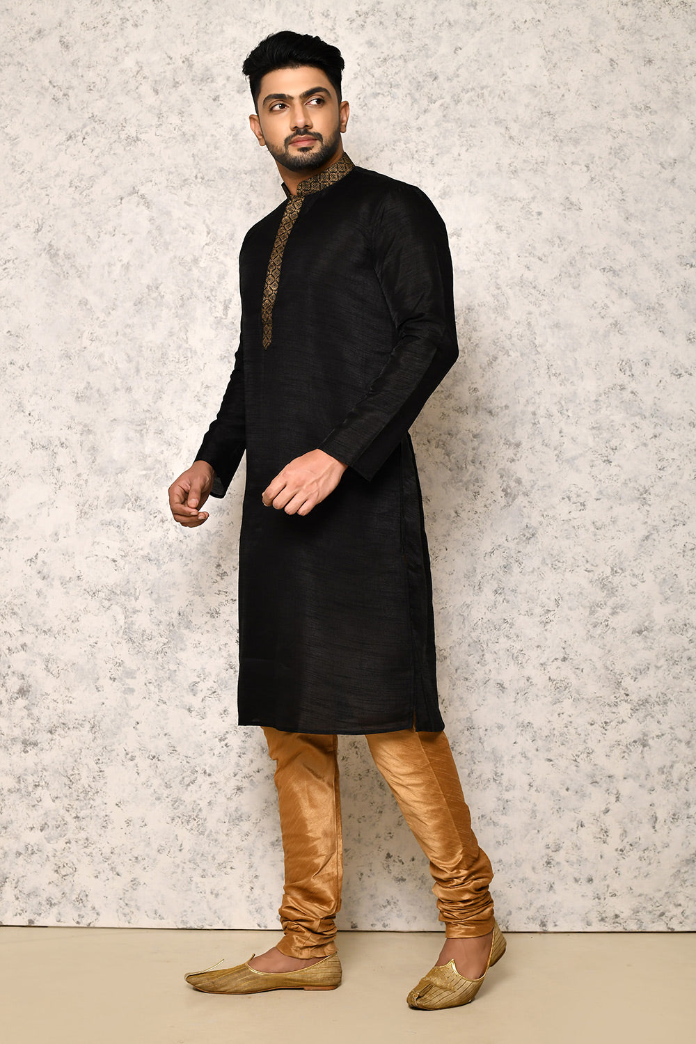 Grey Colour Jacquard Fabric With Pattern Work Jacket Set