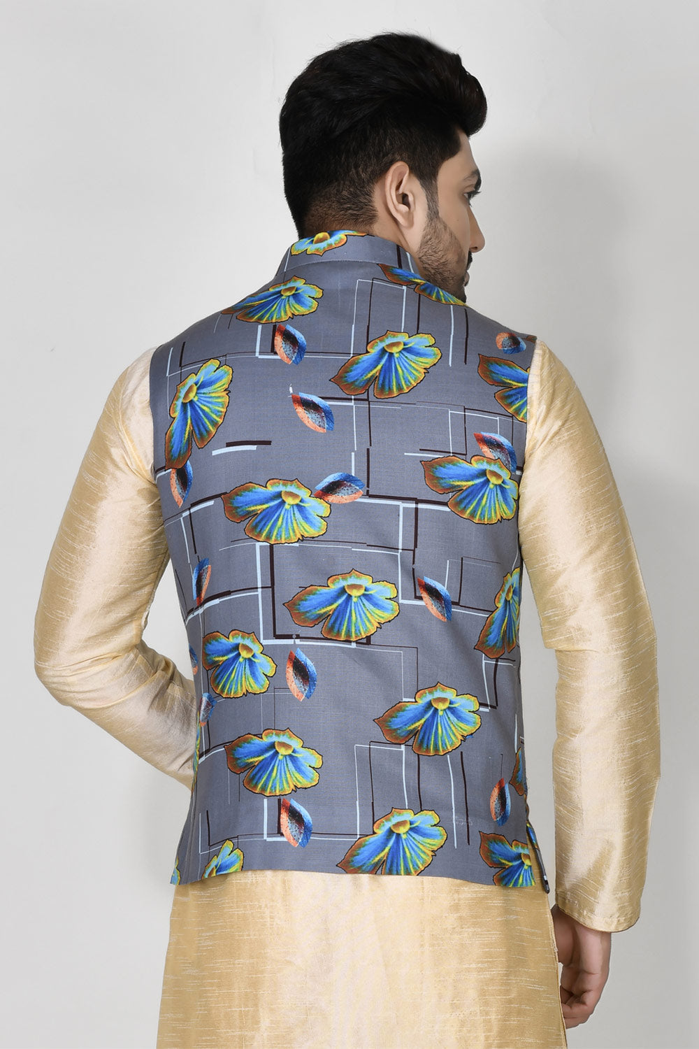 Multicolour Colour Cotton Fabric Digital Printed Jacket